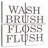 Tergel Wash Brush Floss Flush Print-109037178