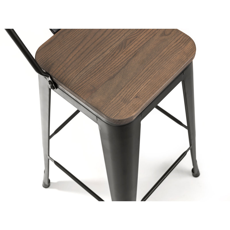 Ohlone Counter Stool with Metal Frame