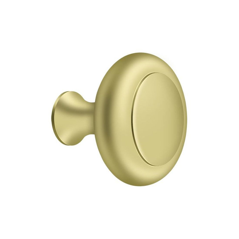 Mushroom Knob, Polished Brass