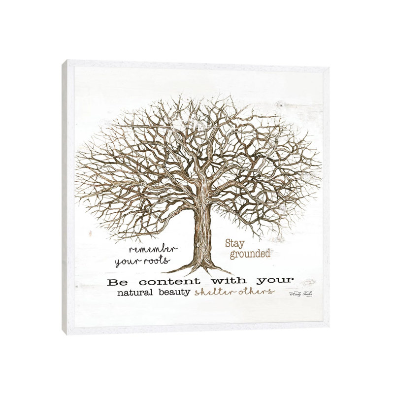 Remember Our Roots 1 Piece Wall Art on Canvas, 93.98cm H x 93.98cm W x 3.81cm D, White Framed Canvas