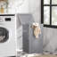 Wood Laundry Hamper with Handles-18160359