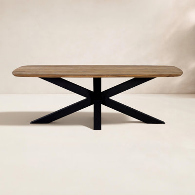 Kimmell 87" Teak Patio Dining Table