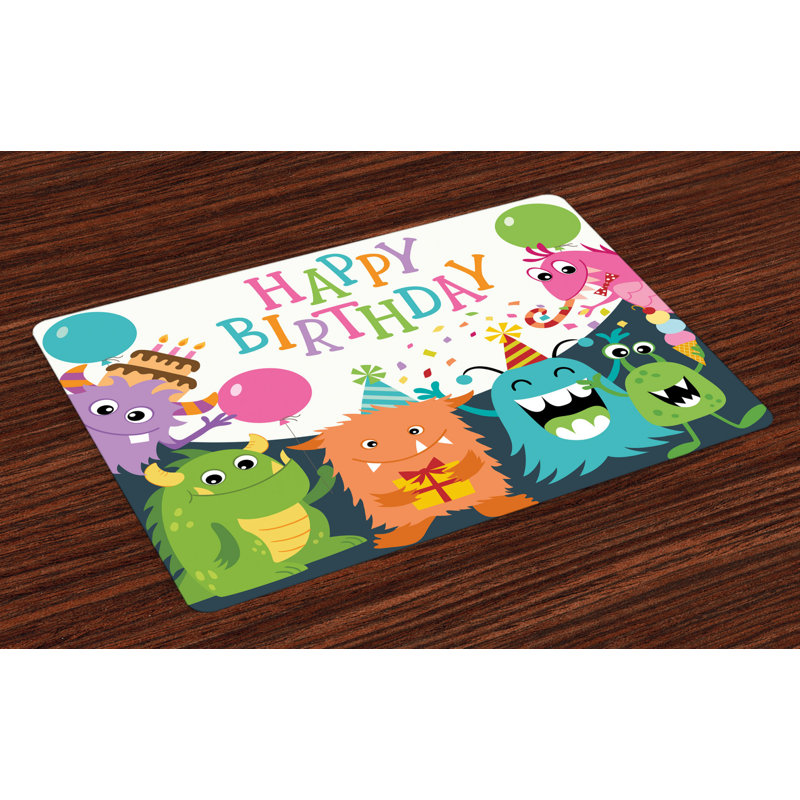 Birthday Party Monster Placemat