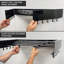Séchoir mural pliable, espace de séchage, 5 tringles en aluminium, espace rétractable et pliable, séchoir à vêtements mural, (noir)-674689993