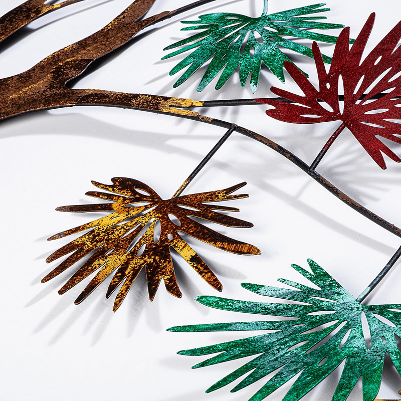 Handmade Decorative Metal Wall Accessory, 35.4 x 45.3 inches | 100% Metal, Thickness: 0.06 inches | Unique Hand-Painted Design | Perfect for Living Room & Office Decor, Eye-Catching & Unique