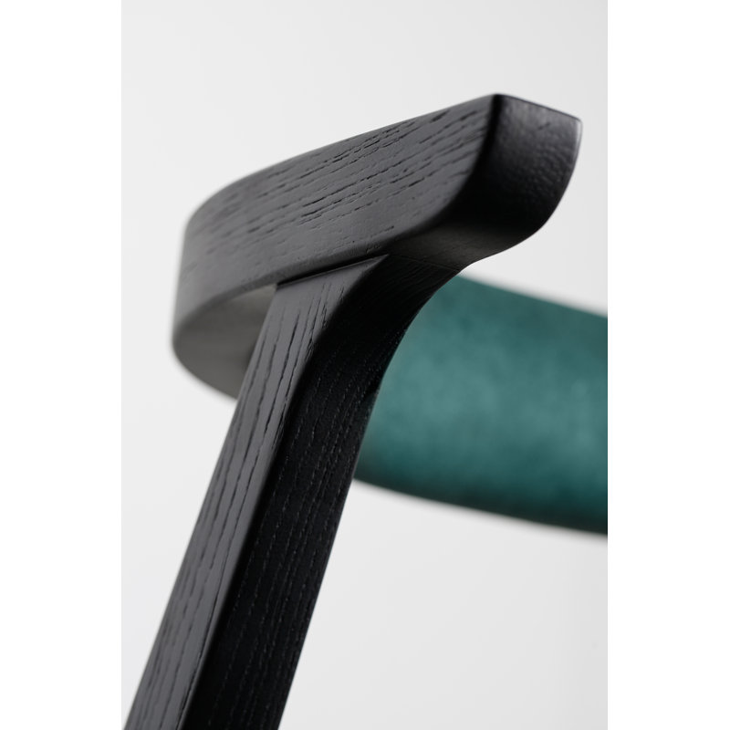 Ellis Dining Chair, Green, Black