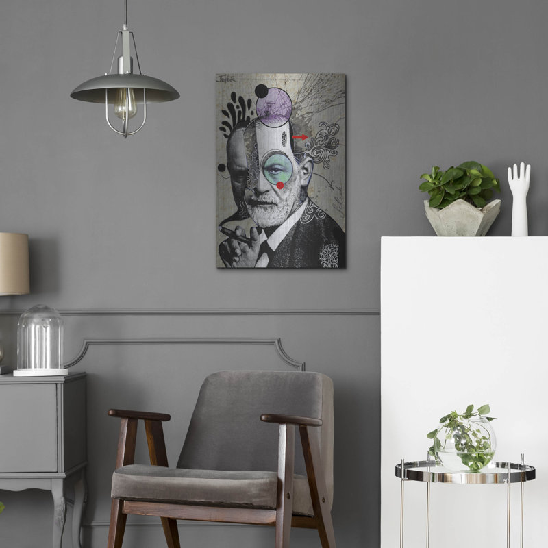 Lark Manor ™ «Deconstructed Freud» par Loui Jover, art mural en métal