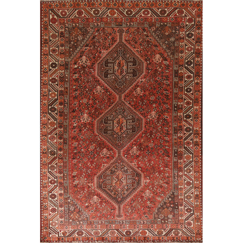 Tapis traditionnel rétro en laine 5 x 9