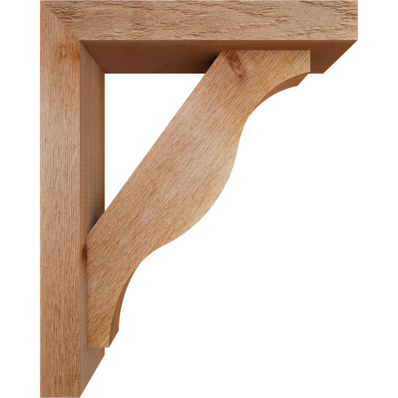 Funston Block Offset Brace Bracket, 20 x 16, 4"W Western Red Cedar (Rough Sawn)