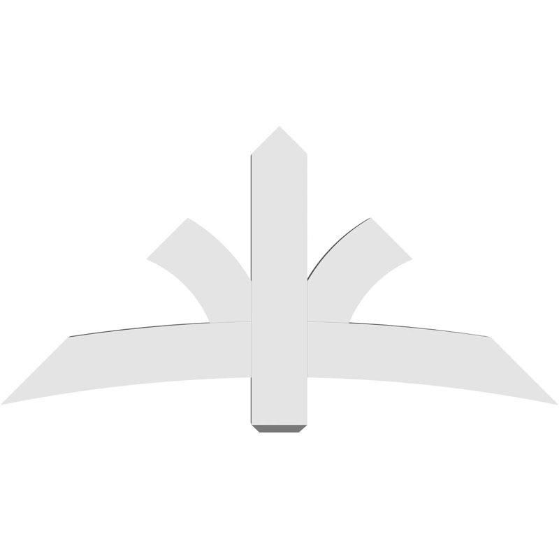 Support pour pignon Davenport, H 30 po x l 60 po (pas: 12/12), P 4 po x F 6 po, PVC
