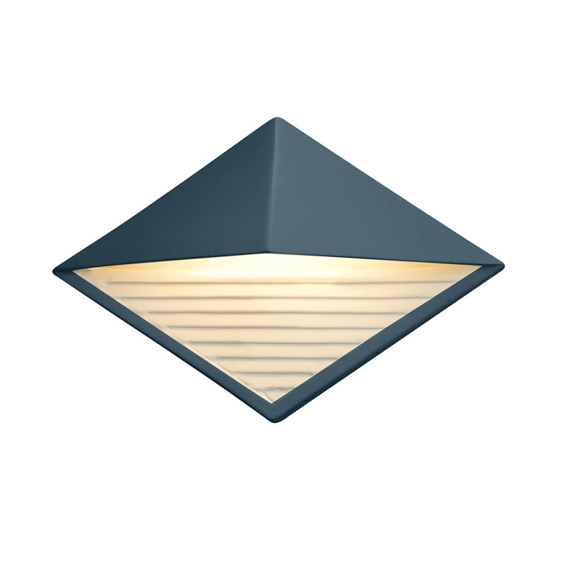 Caeli Ceramic Wall Sconce, Matte Black, No