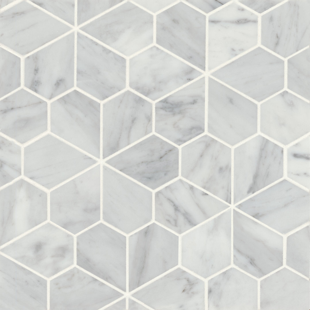 Monet Marble Random Mosaic Wall & Floor Tile (Set of 5) Bedrosians 