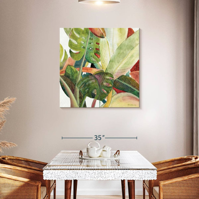 Harnek Tropical Lush Garden Square I, H 36 po x l 36 po