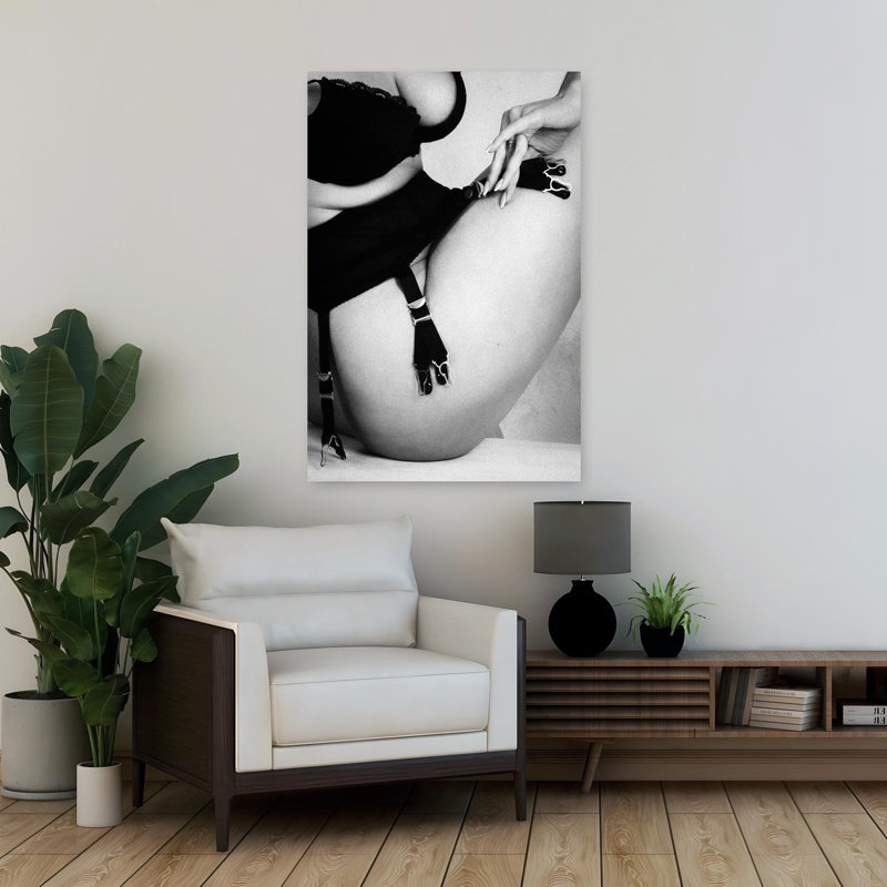 Suspender Abstract, art mural contemporain, H 36 po x l 24 po