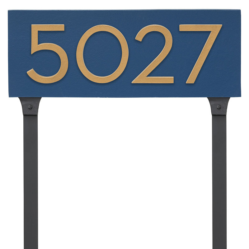 Rectangle, Bleu de mer / Or, Oui