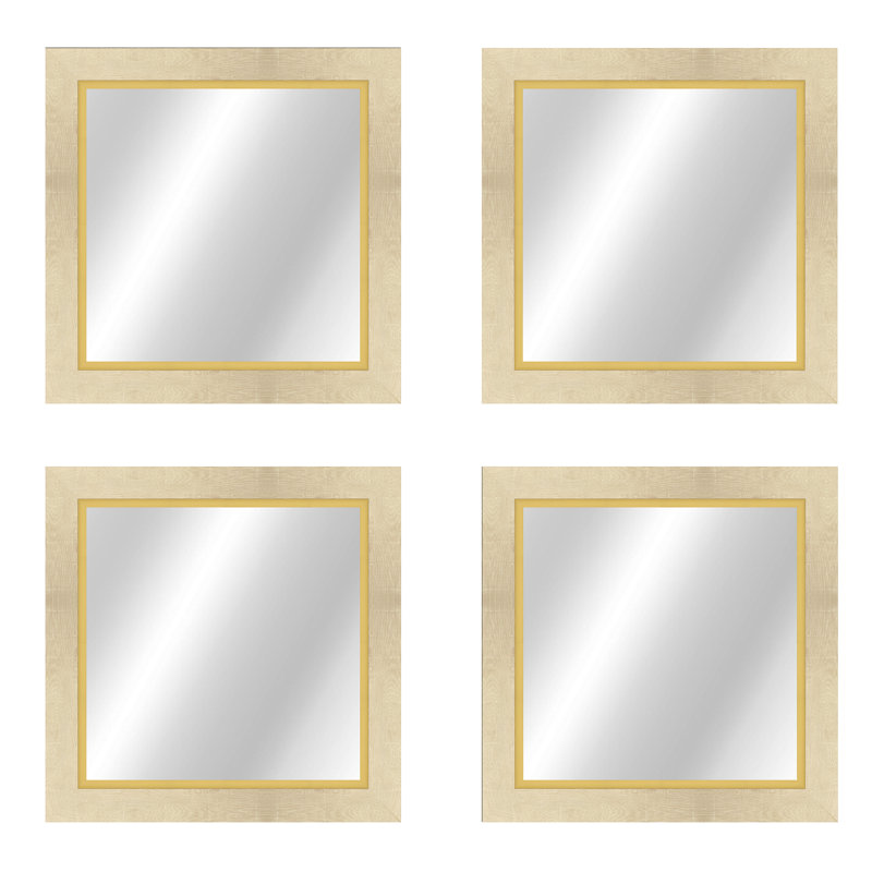 Cœur de valeur 16 x 16, Blanc délavé / or
