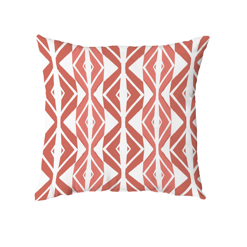  Housse de coussin carré et insert, 18" x 18", Terra Cotta