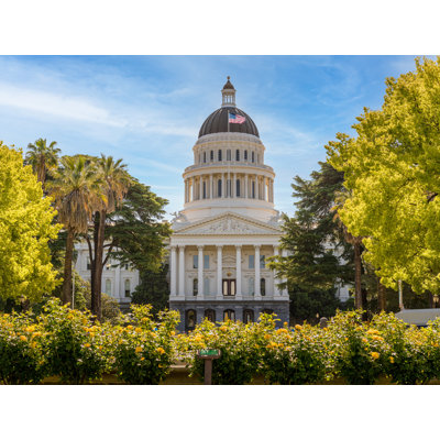 State Capitol In Sacramento Print by Steven Heap