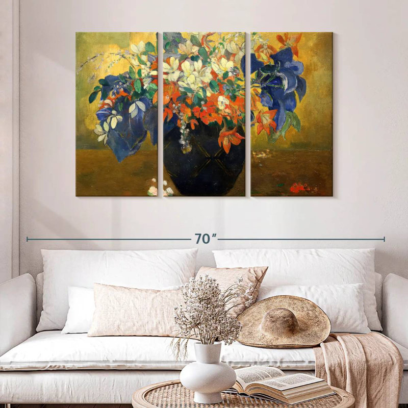 Harnek un vase de fleurs 1896, H 32 po x l 50 po