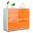 White/High-gloss orange