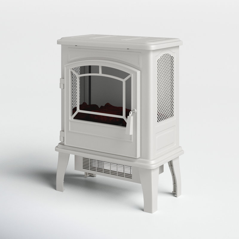 Foyer électrique Plessis ClassicFlame®, Blanc