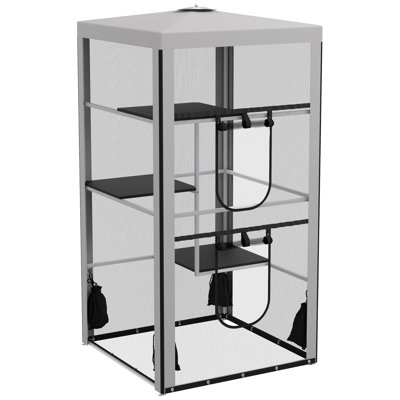 Structure en acier pour chat pour chat