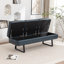 Banc de rangement rembourré en similicuir Charice-132539113