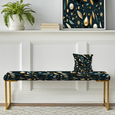 Sparkling Dazzle Glam - Banc rembourré doré Glam