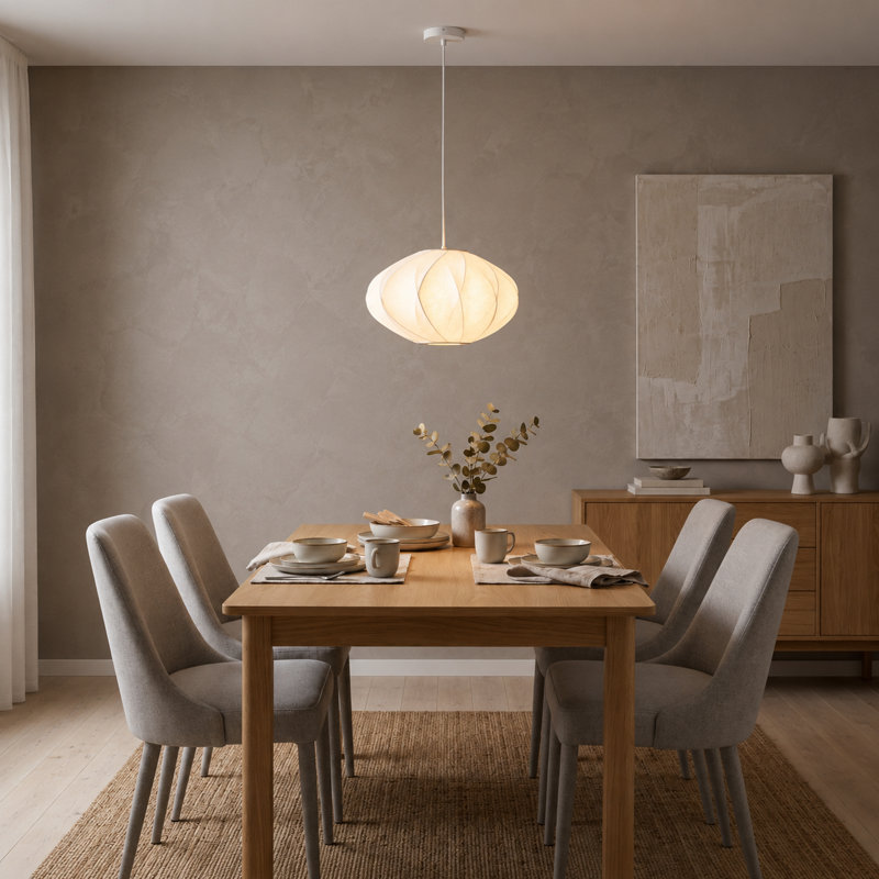 Luminaire suspendu moderne en soie blanche, plafonnier suspendu pour cuisine, salle à manger et chambre à coucher