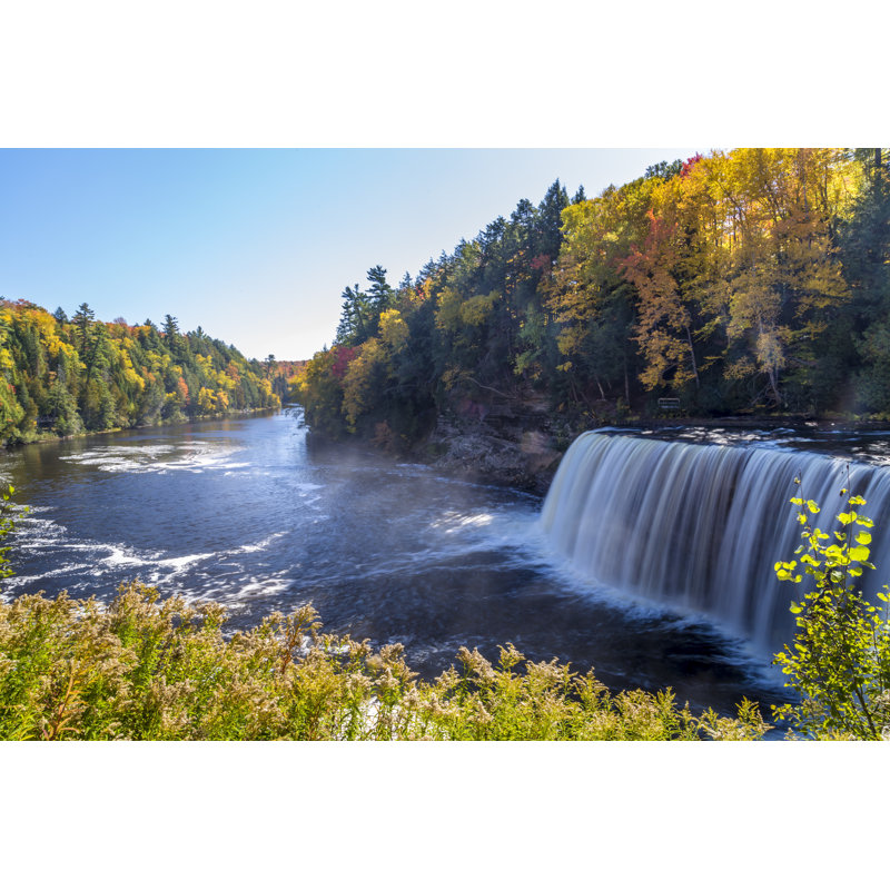 Fall Colors At Tahquamenon Falls by ShriramPatki - Wrapped Canvas Print, 30cm H x 46cm W x 3.8cm D