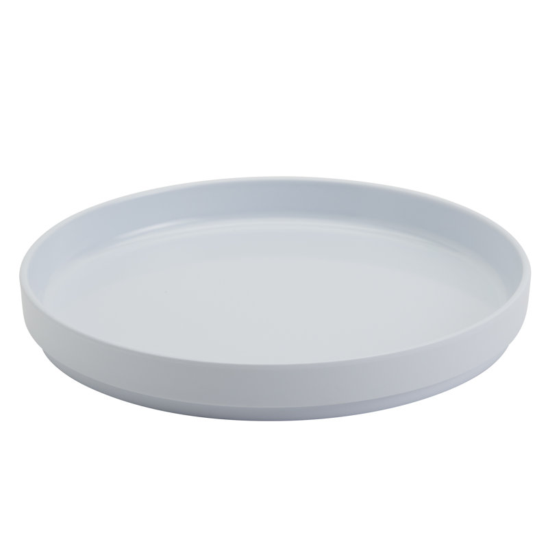 Ensemble de 4 bols en mélamine avec plaque / couvercle INFUSE, Blanc