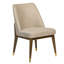 Cole Upholstred Dining Chair Noir Midnight Performance Fabric Dusted Stone Wood Finsih-1575545512