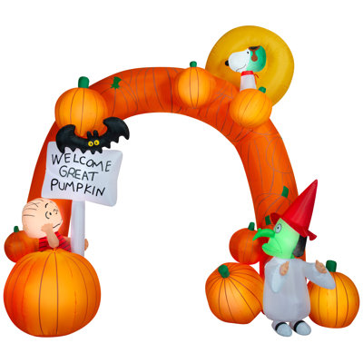Airblown Halloween Light-Peanuts Pumpkin Archway-Peanuts