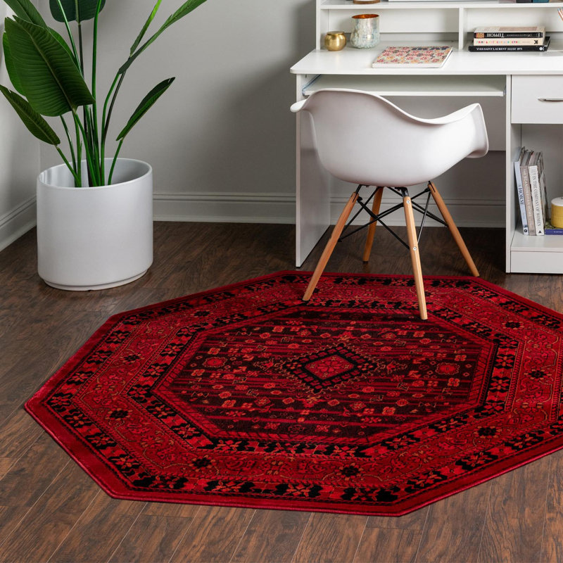 Amro Oriental Indoor Rug, Octagon 5' x 5'
