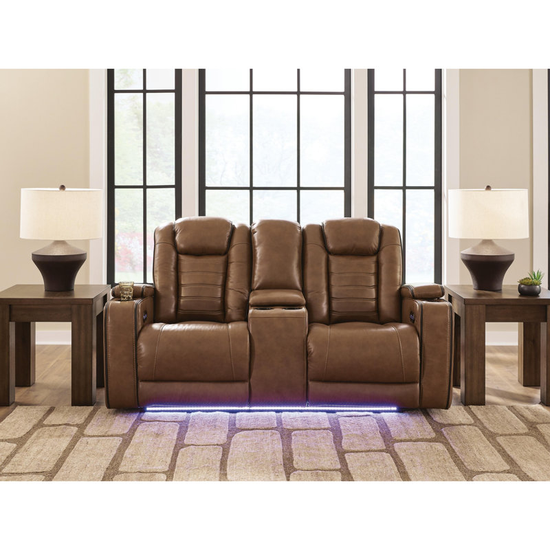Causeuse inclinable électrique avec console Melvin