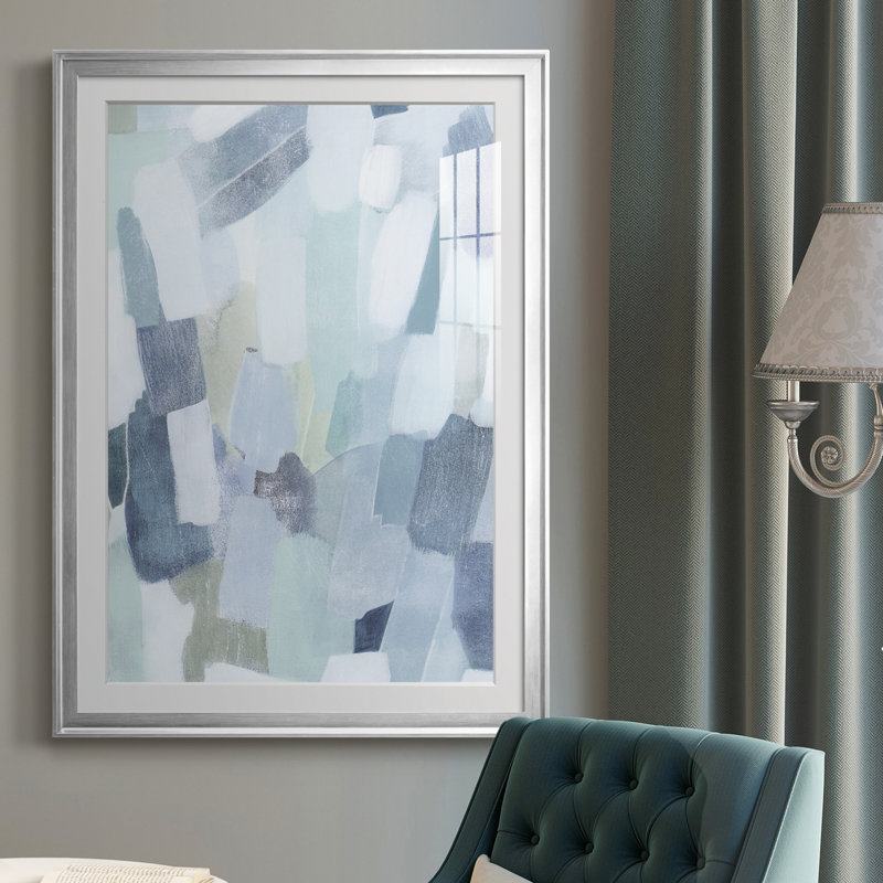 " Dusky Gale I ", Silver , 24.5" H x 18.5" W x 1" D