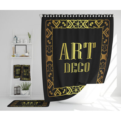 Necattin Polyester Shower Curtain Set