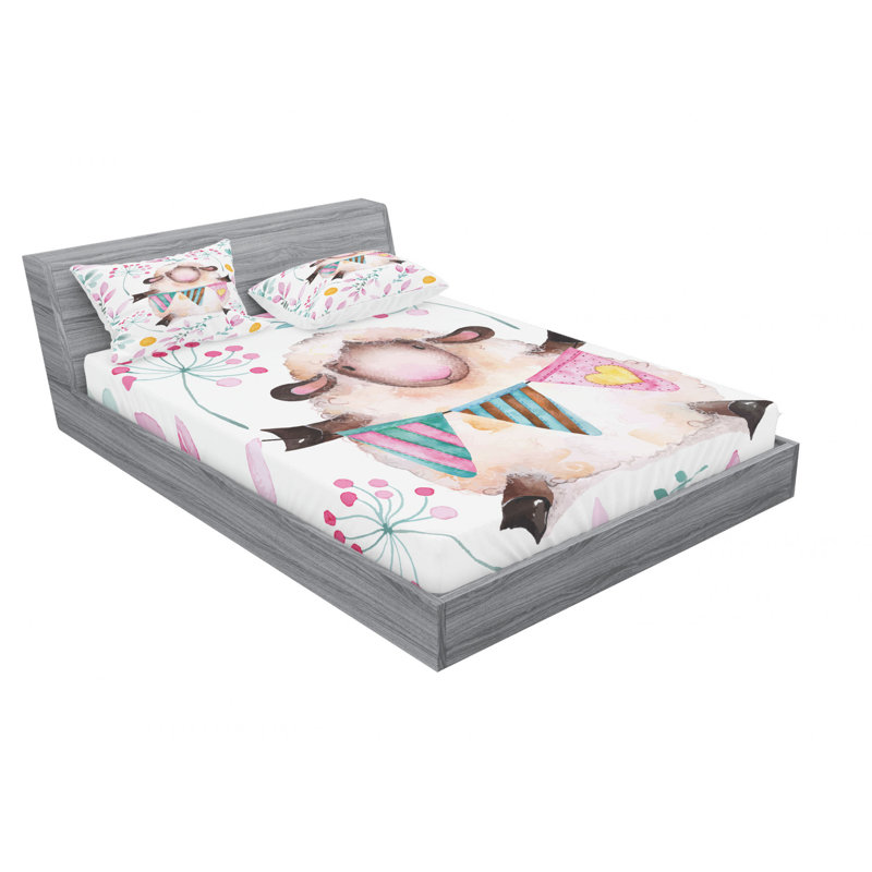 Microfiber Sheet Set, Queen Sheet Set with Fitted Sheet