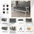 Velvet Upholstered Accent Sofa-340819903-340819890