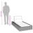Sunbed With Floating Cushion Gray Poly Rattan-1057401098-1057401102