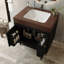 Ensemble de meuble-lavabo autoportant contemporain avec plateau en faux marbre et lavabo en céramique, 30 /-88318069-88318070