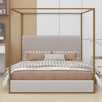 Upholstery Canopy Platform Bed