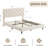 Upholstered Bed Frame, Modern Platform Bedframe with Adjustable Velvet Headboard, No Box Spring Needed-466855367-466855371