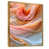 Toile avec cadre flottant or