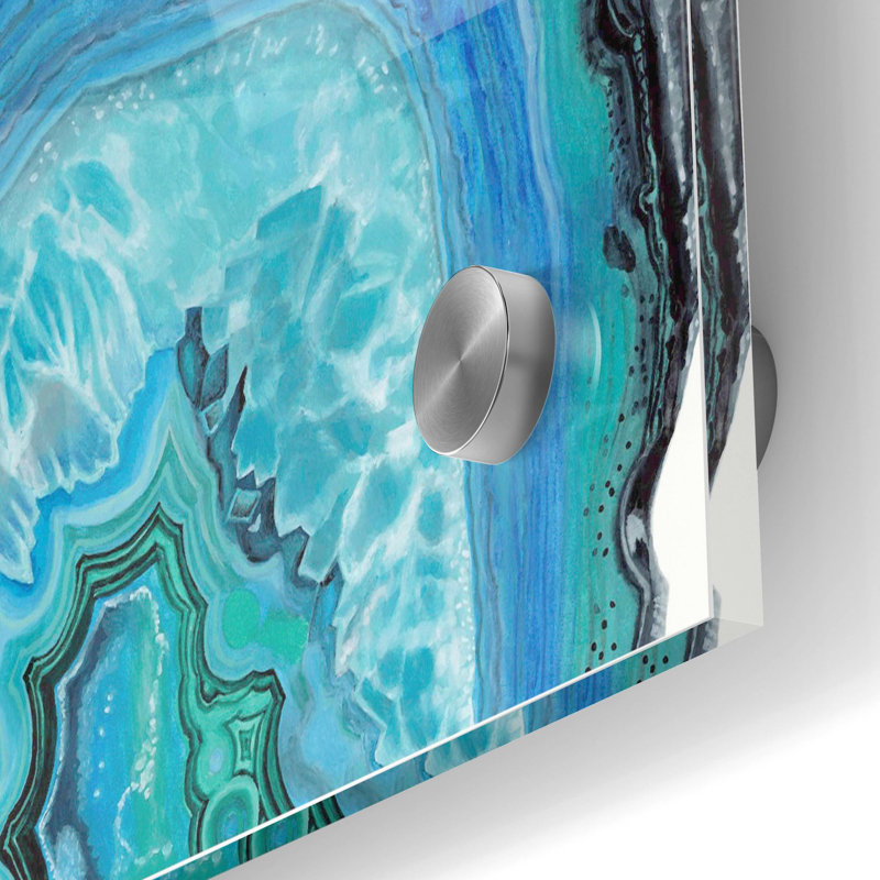 Art mural en verre «Agateudes II» par Naomi McCavitt, H 24 po x l 36 po x P 0,2 po