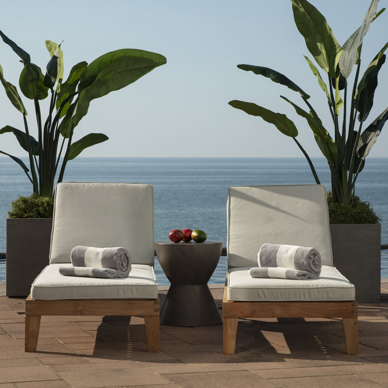 ARDEN Foam Outdoor Double Welted Chaise Lounge Cushion, 21 x 72, made with ProFoam, Rain-proof, Fade Resistant