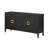 Sophisticated Sideboard With Embossed Texture, Round Handles And Built-in Circular Pattern-94396456