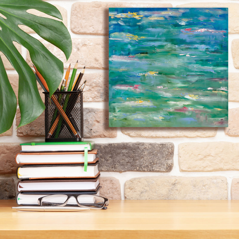  «Homage To Monet» par Meredith Howse, art mural sur toile, 12 po x 12 po