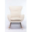 Chaise berçante rembourrée en tissu avec dossier haut et accoudoirs Teddy-1001861046
