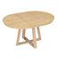 Ensemble repas rétro avec table ronde extensible et chaises rembourrées